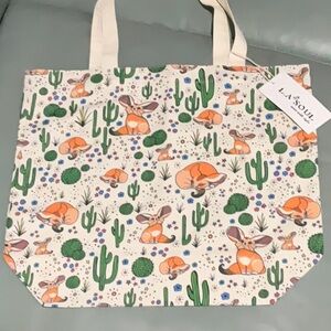Cactus and Fox Tote Bag